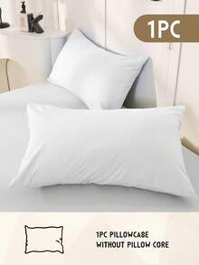 1 funda de almohada suave, funda de almohada de tamaño estándar, cierre de sobre, resistente a las arrugas, el desvanecimiento y las manchas, sin incluir el relleno de la almohada, decoración de otoño, decoración de habitación, de vuelta a la escuela, útiles escolares, blanco, rosa, negro, azul marino, beige, gris, verde, azul, verde