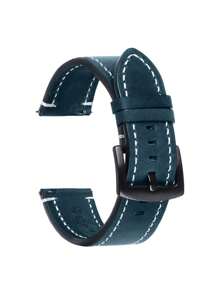 1 Pc Fashionable And Retroartificial Leather Watch Strap, Watch Accessories, Classic Stitching Design, Soft And Comfortable, It Is Suitable For Both Men And Women To Wear Daily In Summer.18mm 20mm 22mm