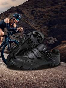 Professional Men's Mountain Bike Shoes, High-Quality PU Upper, Anti-Slip Sole, Suitable For Mountain Bike Racing, City Road Cycling. Women's Road Bike Shoes, Lightweight & Fashionable Outdoor Cycling Shoes, Suitable For All Seasons