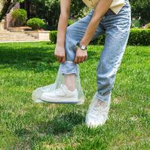 زوج واحد من أغطية الأحذية/الأحذية البلاستيكية القابلة للتخلص منها، أغطية أحذية مقاومة للماء للأيام الممطرة، واقيات أحذية خارجية مانعة للانزلاق، مناسبة للجنسين