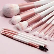 KIT 12 Professional Contour Blending Makeup Brushes - 彩色 - 查看 1