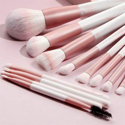KIT 12 Pincels de maquiagem esfumar contorno profissional