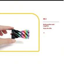 3D打印减压旋转玩具，螺旋3D结构双色漩涡玩具，万圣节礼物，圣诞节礼物