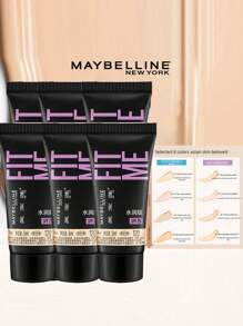 Maybelline Fit Me Matte + Poreless Foundation Mini, 5ml X 6 Pcs, Mattifying, Oil-Control, Hydrating - Hydrating Type #120-6pcs - View 1