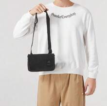 Adidas Unisex Casual Sports Minimalist Shoulder Bag, Handbag, Crossbody Bag - Black - View 9