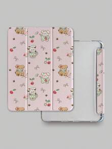 1 件可爱樱桃狗图案 iPad 保护壳，适用于 iPad 7/8/9、iPad Air 5/4/3 第 9 代 10.2、iPad Pro 11、iPad Mini 7 新品、iPad Air 6/iPad 第 10 代、iPad Air 11 (M3)/iPad 11 (A16 2025) - 彩色 - 查看 3