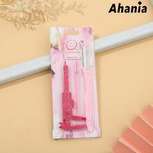 Ahania Eyebrow Designer Kit 1 Eyebrow Razor + 1 Caliper + 1 Eyelash Brush - 彩色 - 查看 3