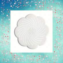 1 Stück blumenförmiger Spülbecken-Abflusssieb - Plastik Abflussschutz für Badezimmer und Dusche, verhindert Verstopfungen, fängt Haare und Schmutz auf, einfach zu reinigen