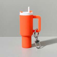 1pc/2pcs/3pcs/5pcs/8pcs Mini Insulated Cup Keychain Accessory, Cute Cup Key Pendant, Suitable For Women's Wallet, Handbag, Backpack, Mini Water Bottle, Street Style, Multi-Color, Keychain Pendant, Wallet Pendant, Cup, Bag Accessory - Multicolor - View 10