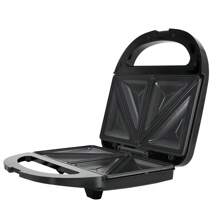 HONGMEI Máquina de sándwiches eléctrica, mini máquina de parrilla para el hogar, adecuada para bistec y hamburguesa, diseño cuadrado, control de temperatura independiente, calentamiento rápido, máquina de sándwiches con calentamiento inteligente - Tipo de Enchufe A USA (110-127V) - Ver 5