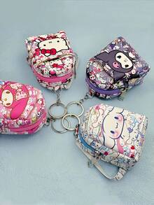 حقيبة عملة بطراز سانريو، حقيبة سلسلة مفاتيح، حافظة سماعات الرأس، حقيبة ظهر صغيرة