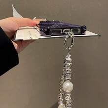 Moonlit Floral Mobile Phone Case, Designed With Lace And Star Accents, Suitable For IPhone 16, 15, 14, 13, 12 And 11 Pro Models, Made Of TPU Material, And Provides Shockproof Protection. Perfect For Family, Friends, Children, Birthdays, Spring, Holidays, Boyfriends, Girlfriends, And Valentine's Day Gifts. - Màu tím - Xem 4