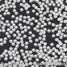 2 mm à 16 mm Perles rondes en ABS beige et blanc, cabochons de perles à moitié plats à moitié ronds, convenant pour la fabrication de bijoux DIY, l'artisanat, les accessoires, les vêtements, les chaussures, les sacs, la décoration des ongles et l'artisanat