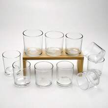 Zestaw 6 żaroodpornych, bezołowiowych kryształowych naczyń w europejskim stylu - Przezroczysty - Zobacz 1