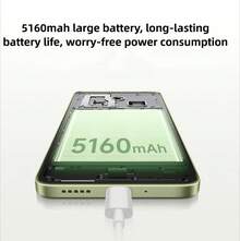 Xiaomi Redmi 14R Smartphone, 6.88" Eye Protection Display, Snapdragon 4 Gen2 Chipset, 120Hz High Refresh Rate, Side-Mounted Fingerprint Unlock, 5160mAh Large Battery, 18W Fast Charging, Chinese Version Dual SIM, Supports English And Chinese