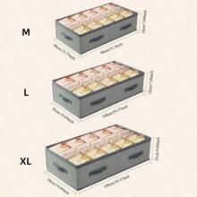 大容量可折叠床下收纳袋，防水防尘季节性衣物和毛毯收纳袋，配有大型 PVC 观察窗和加固手柄，方便查看和携带，条纹图案波西米亚风格，可清洗和重复使用，适用于宿舍收纳、衣柜收纳、床下收纳、万圣节物品收纳、圣诞节物品收纳和房间装饰。 - 彩色 - 查看 4