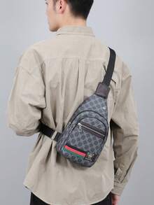 Men's Fashion Sling Bag, Multifunctional Chest Bag, Unisex Mini Backpack, Phone Bag, Crossbody Bag, Waist Bag, Suitable For Students, Commuting, Gifts, Autumn, Christmas, Valentine's Day, Back To School, Thanksgiving, Retro Sports Style, Casual Men's Bag, Wallet, Crossbody Bag, Business Crossbody Bag