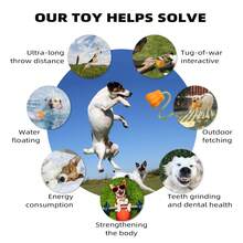 Dog Toys Outdoor Durable Squeaky Pumpkin Ball & Chew Toy For Training, Fetch, Biting - Squeaker Sounds For Fun Play