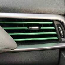 Tiras decorativas universales para rejillas de ventilación del aire acondicionado del automóvil, clips de decoración interior coloridos, accesorios interiores