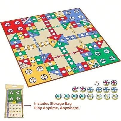 1 set de grand jeu de plateau volant - sert également de coussin, de jeu de puzzle, de jeu de bureau, de jeu interactif pour les fêtes, les anniversaires et les célébrations, cadeau de fête