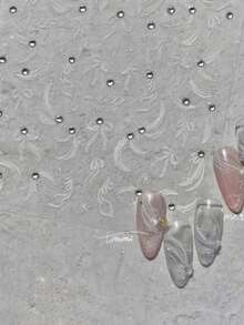 秋季新款 1 件 5D 指甲贴梦幻蓝紫珍珠蝴蝶和玫瑰花朵蝴蝶结指甲贴贝壳灯设计粘性贴纸美甲装饰花朵指甲贴 5D 浮雕百合花指甲贴纸芙蓉自粘花卉指甲贴花金色花朵指甲饰物度假指甲设计 1 件 5D 指甲贴 - 彩色 - 查看 4