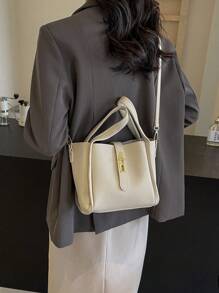 High-Quality Tote Bag For Women, New Fashion Handbag, Versatile Commuter Bag, Large Capacity Shoulder Bag For Outdoor Use - Beige - View 2