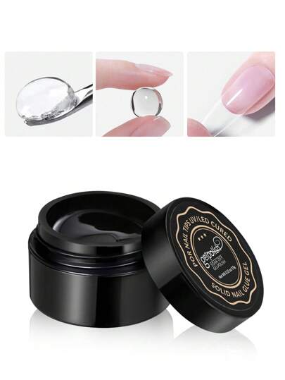 15g Super Nagellim, Lämplig för lösnaglar, Stark bindning, Lämplig för press-on akrylnaglar, Klar hård gel, 3D-nagelskulptur, UV-lamphärdning