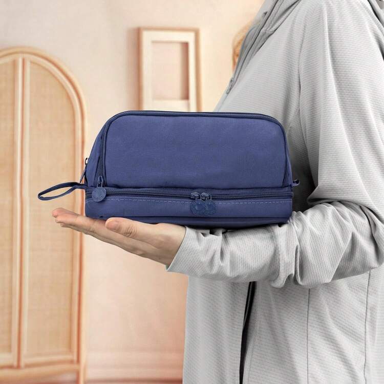 1 Piece Aesthetic Large 4-Layer Pencil Case - Extra High Capacity With Multi-Compartment Design & Premium Zipper Closure - College Student Essential, Back To School Supplies, Work Office Organizer, Artist Sketchbook Companion, Teacher Classroom Must-Have, Dormitory Storage Solution, Travel Stationery Pouch - Multicolor - View 2