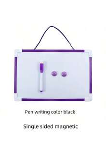 Single Sided Magnetic White Board Office Bulletin Board Dry Eraser Board Hanging Message Board For Draw Graffiti Handle Official Business Write Leave A Message Message Recording Multi Functional Writing Board Single Sided Magnetic Writing Board