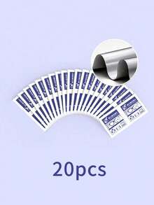 100 قطعة من المناديل المتخصصة لمسح نظارات العين والعدسات والنظارات الواقية وشاشات الهواتف المحمولة (التعبئة الجديدة والقديمة عشوائيًا) - أزرق فاتح اللون - مشاهدة 12