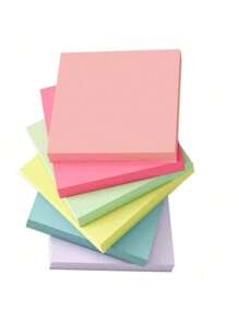 10sets 500pcs Square Colored Sticky Notes Pad For Office, Students Back To School,, Back To School Supplies, Back To School Stationery, Gifts For Girlfriends, Gifts From Teachers To Students, Gifts For Classmates, Back To School Gifts, Semi-Transparent Storage Bags, Personalized Makeup Bags,,Office Desk Accessories,School Essentials,Pencil Case,Pens,Teacher Supplies,Classroom Supplies