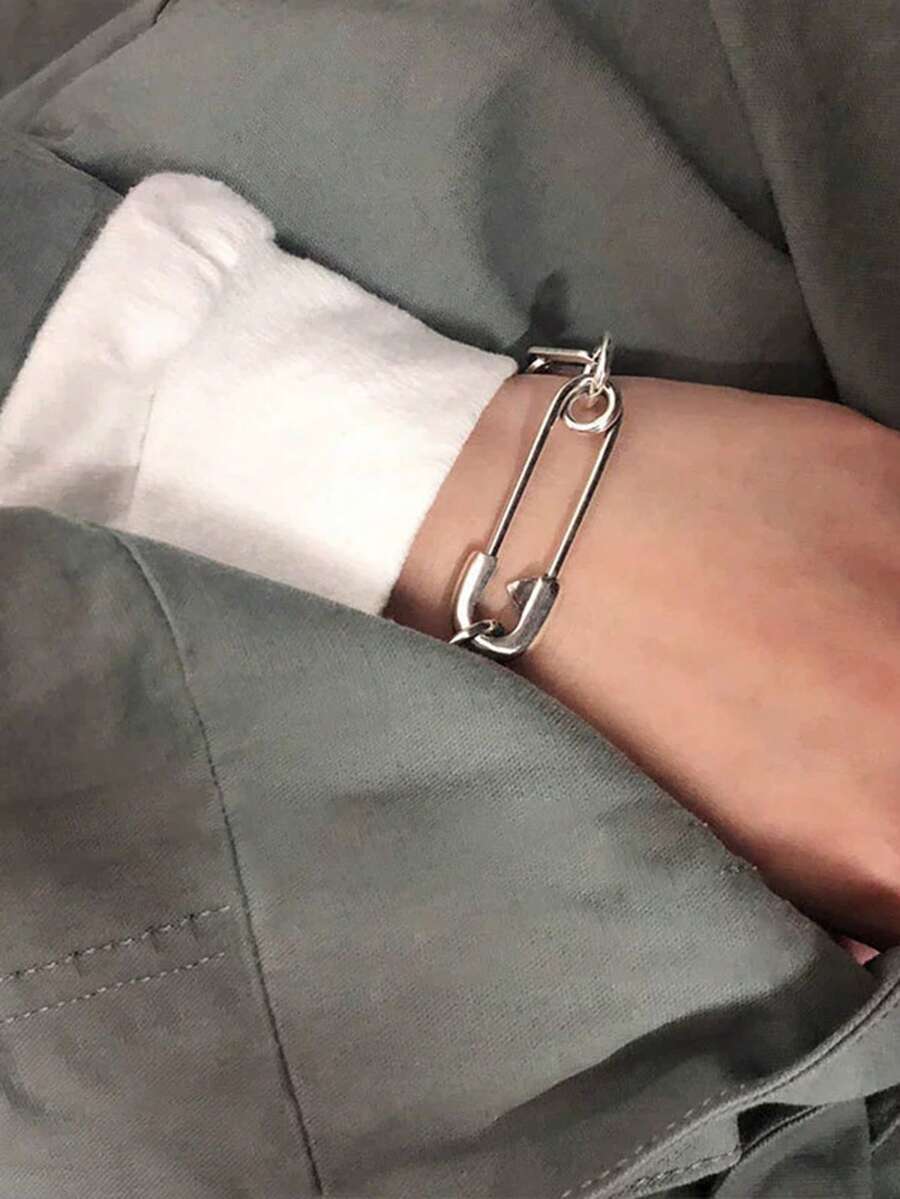 1 件手链摇滚嘻哈复古创意好运粗链流苏串珠派对珠宝礼物