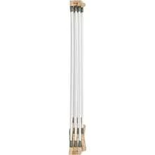 Household Essentials Clothes Drying Rack, Stabile Wood Frame With Slanted Feet, Smooth Vinyl Wrapped Rods, 23.8 Feet Of Hanging Space, Ready To Assemble, Flat Top, Natural - 天然/白松 - 查看 6