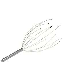 2pcs Set (Octopus Massager + Deer Horn Massage Claw) - Silver Octopus Head Massager, Steel Wire Soul Extracting Scalp Massage Claw, Deer Horn 5-Prong Scalp Natural Sandalwood Hair Therapy Massage Meridian Unisex Finger Massage Tool,Hair,Hair Tools,Hair Care,School,Back To School,Travel,Travel Essentials,Home Essentials,Spa,Massage Tool,Massage,Massager,Spa