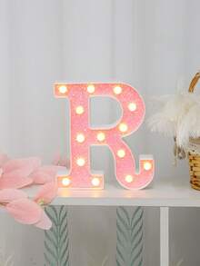 1 件 16 厘米/21 厘米 LED 字母灯，粉色闪烁字母灯，电池供电，房间装饰夜灯，桌面中心装饰，用于卧室、家庭、生日派对装饰、夜间婚礼、生日、圣诞灯、女孩礼物、儿童房装饰、婴儿房装饰、迎婴派对、情人节装饰 - 暖白光 - 查看 38