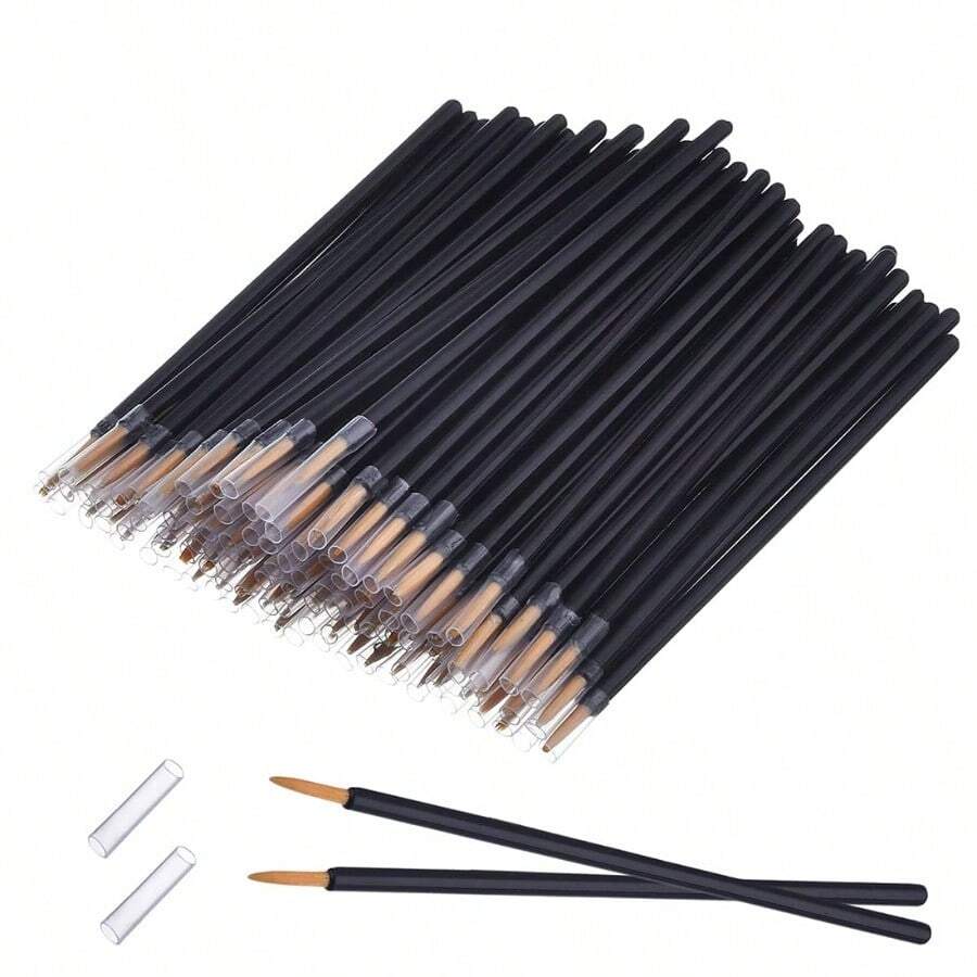 BUETY 100 Pack Disposable Eyeliner Brush Eyelash Serum Brushes Eyeshadow Applicator Eye Lash Wands Makeup Tool Makeup