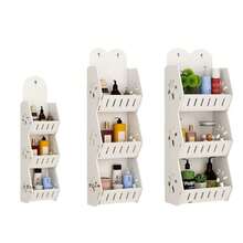 1 pezzo Mensola da parete per il bagno senza foratura per gel doccia e cosmetici, organizer a due ripiani con ganci, accessori per il bagno - Multicolore - Visualizzare 7
