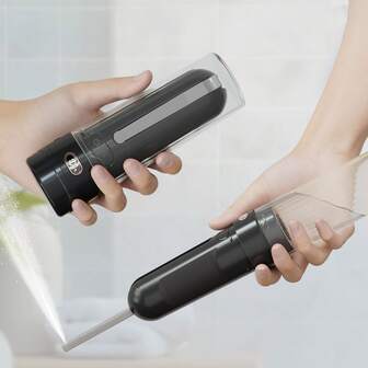 1 Pieza Bidé portátil de viaje - Bomba de agua eléctrica con ajuste automático, triple procesamiento silencioso, no incómodo de usar en lugares públicos como oficinas, apagado automático cuando está vacío, 3 ajustes de presión, 1600 mAh de tiempo de espera ultra largo con talla grande de 300 usos - Ideal unisex para cuidados posparto, alivio de hemorroides, alternativa al papel higiénico
