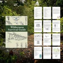 Guía ilustrada integral de habilidades de supervivencia al aire libre, manual de emergencia para acampar en la naturaleza, libro de conocimientos de para aventuras familiares, guía de supervivencia en la naturaleza a prueba de agua y portátil