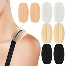 4pcs Bra Invisible Anti-Slip Fixed Shoulder Strap Anti-Drop Seamless Magic Shoulder Pads Thin Silicone Pressure Relief Shoulder Pads Anti-Slip Stickers Anti-Slip Shoulder Anti-Drop Seamless Pressure Relief Invisible Stickers - 4 Skin-toned Items - View 5