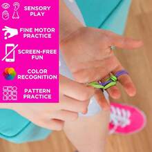 Made By Me Telar Manualidades Premium - Kit Tejido 378 Lazos - Set Completo Tejer - Juguete Creativoíris - Regalo Infantil - Telar de tela definitivo - Ver 5