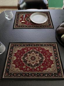 1 cái/4 cái/6 cái/48 cái Tấm lót bàn ăn chống trượt chịu nhiệt họa tiết Hồi giáo/Bohemian/William Morris, chống biến dạng và dễ vệ sinh, thích hợp dùng trang trí nhà bếp và nhà hàng như tấm lót cốc, tấm lót đĩa bát, tấm lót cà phê - Nhiều màu - Xem 5