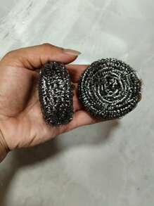 6pcs/12pcs Stainless Steel Kitchen Cleaning Balls - Non-Electric Dish Scrubber, Suitable For Bowls, Pots, Cooktops Stainless Steel Brush & Steel Wool, Cleaning Supplies - Multicolor - View 14