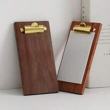 1PC Wooden Mini Clipboard Small Clipboard. Check Display Rack, Memo Board. Cooking Recipe Clipboard, Suitable For Restaurants, Schools, Waiters, Guest Waiters, Menu Stands,