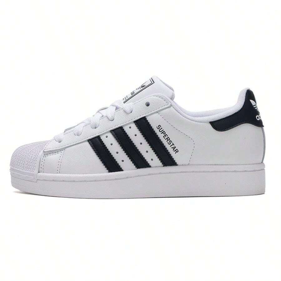 Adidas حذاء رياضي كاجوال مريح سوبر ستار الثاني، JQ4098 - أبيض وأسود - مشاهدة 1