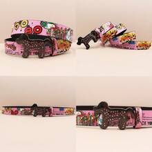 Halloween Decoration Goth Leopard Print Western Cowboy Belts For Women Luxury Designer Brand Diamond Bling Bling Belt Y2K Goth Girls Rhinestones Belts Men With Dog Shape Buckle Autumn-Winter Accessories,Suitable For Teens, Youth,Men,Casual, Outdoor, Athletic, Vacation, Graduation Gifts, Birthday, Daily Wear