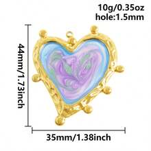 1pc/2pcs Luxury Delicate 304 Stainless Steel Electroplated Pendant Charms, Suitable For DIY Jewelry, Jewelry Making, Crafts - Ocean Life, Cherry, Flower Designs - Color - View 60