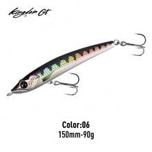 KINGDOM GT PICADUO Sea Fishing Lure 150mm 75g 90g Sinking Pencil Fishing Lure Baitcasting Wobbler Artificial Hard Bait Fishing Tackle - Multicolor - View 12