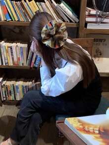 1 pieza Scrunchie con estampado de teñido anudado al estilo de la pintura al óleo del Jardín de Monet, accesorio de pelo elástico con estampado floral fresco para mujer, accesorio de pelo creativo y de moda para uso diario y trayectos, accesorios para el cabello, sujetadores de coleta, ligas para el cabello, scrunchies, cuerda para el cabello, regalo de accesorios de belleza para el hogar de mujer - Multicolor - Ver 10