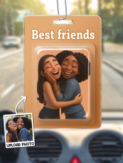 Custom 2D Flat Action Figure Pack Packaging Toy Box Style Art Gift Personalized Car Decor,Room Decor, Car Ornament Gift For Family, Friends